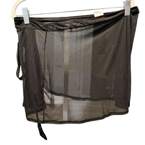 NWOT Wild Fable Women’s Black Sheer Swim Skirt Sarong Cover Wrap Style - Size S - Picture 3 of 6